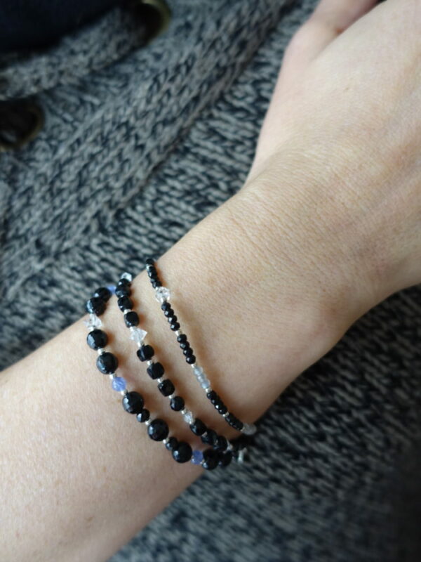 bracelet spinelle noir