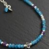 bracelet apatite améthyste fin