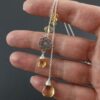 collier argent citrine naturelle