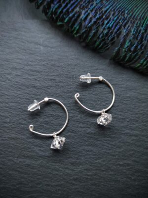 petites créoles cristal biterminé