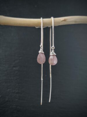 collier anneau pierre de lune