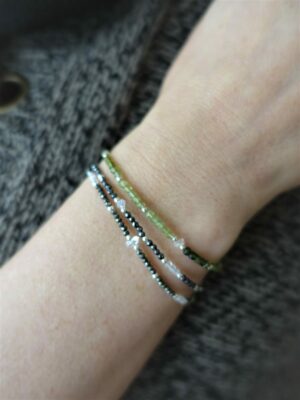 bracelet tourmaline verte