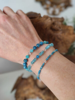Bracelet apatite bleue Extra