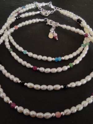 bracelet cheville amazonite apatite 2