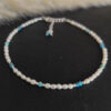 bracelet cheville amazonite apatite