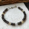 Bracelet quartz fumé