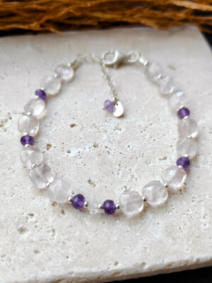 bracelet quartz rose