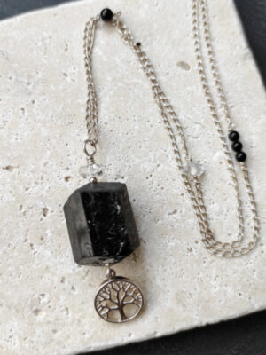 sautoir tourmaline noire