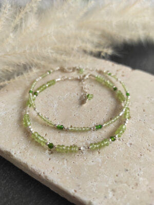 Bracelet péridot fin