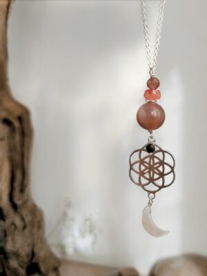 Sautoir Soluna pierre de lune argent 925